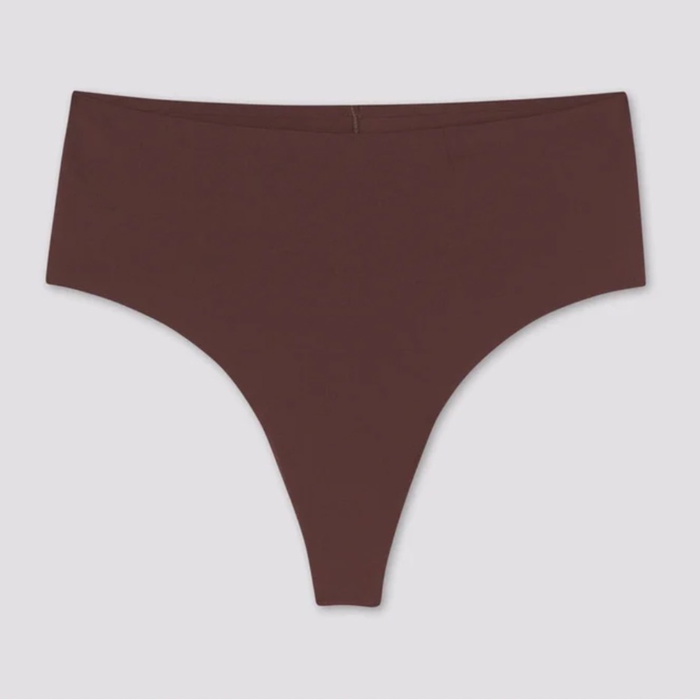 NWT Espresso High-Rise Thong